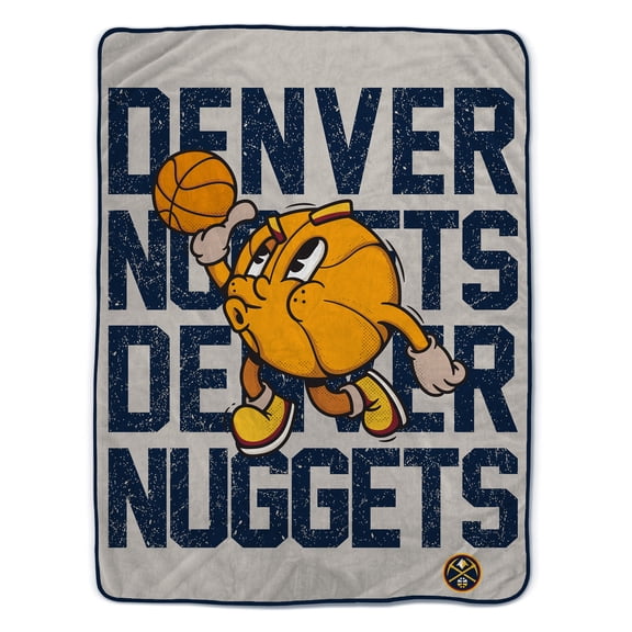 Pegasus Denver Nuggets 60" x 80" Cartoon Basketball Ultra Cozy Blanket