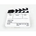 thumbnail image 2 of Claqueta de Tablero de Blanco para Película Televisión con de Negro Blanco de Madera Soledad Tarjeta de chapaleta de la pizarra, 2 of 3