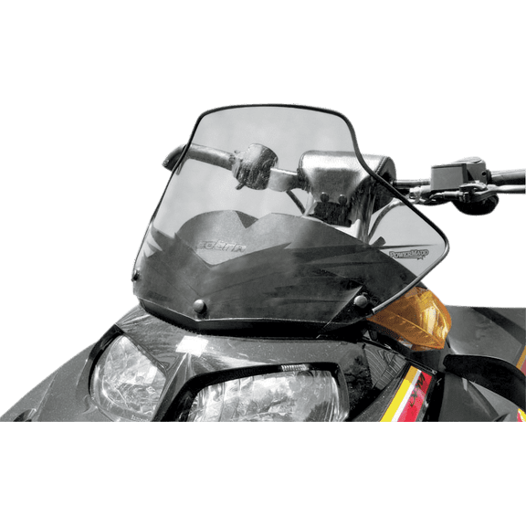 Powermadd Cobra Windshield, 11in. - Tint with Black Graphics