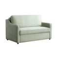 thumbnail image 5 of Serta Delphi Glam Convertible Loveseat with Full Size Sleeper, Sage Green Velvet Fabric, 5 of 16