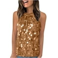 thumbnail image 2 of Xdegoge At Women Sequin Tank Tops Fashion Sparkle Slim Fit Sleeveless Top Summer Club Party Cocktail Sparkly Vest Tops of The Day, 2 of 7