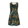 thumbnail image 4 of SMihono Robe d'Été Boho pour Femmes Grande Taille Robes d'Été pour Femmes Plage T-Shirt Floral Robe d'Été Décontractée avec Poches Robe Boho, 4 of 5