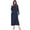 B, variant on Womens Long Sleeve Bathrobe Nightgowns Soft Zip up Cotton Night Shirts Sleepwear Robe Night Gown Sleep Shirt Pajama Dress S-2XL