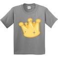 thumbnail image 3 of Inktastic Gold Crown Youth T-Shirt, 3 of 5