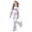 White, variant on shoper Girls Outfits Size 6 Cute Print Shorts Sleeve and Elastic Waist Pants 2-Piece Set Crewneck Loose Fit Two Piece Set for Children Back To School Clothes