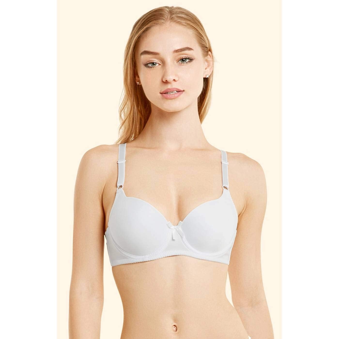 Mamia Women's Basic Lace/Plain Lace Bras Pack of 6- Various Styles 75, 36C