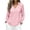 Pink, variant on Striped Tops for Women with Lapel Collar Smocked Ruffle Cuffs Long Sleeve V Neck Shirt Dressy Casual Blouses (2XL, Purple)