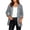 NEW2-Gray, variant on Women's Blazer Long Sleeve Lightweight Business Work Office Stripes Suit Jackets with Pockets
