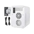 thumbnail image 6 of Cooluli Infinity Green Checkered Pattern 10 Liter Compact Portable Cooler Warmer Mini Fridge for Bedroom, Office, Dorm, Car - Great for Skincare & Cosmetics (110-240V/12V), 6 of 6