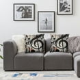 thumbnail image 3 of Acheng Music Not Throw Pillow Cover A Set Music Notes Icon Music Signs Square Decorative Throw Pillow Cushion Case for Home Couch Living Room Bed Sofa Car Pillowcase,2 Pcs White, 3 of 6