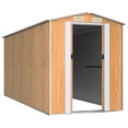 thumbnail image 3 of vidaXL Storage Shed Outdoor Storage Shed for Backyard Patio Galvanized Steel, 3 of 7