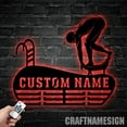 thumbnail image 2 of Craftnamesign Custom Metal Swimming Medal Hanger Wall Art, Swimming Medal Display Awards Sign, 2 of 5