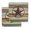 Brown Blue Tan, variant on Teal Brown Farmhouse Kitchen Dish Towels for Drying Dishes Set of 3, Country Texas Star Vintage Waffle Weave Microfiber Hand Tea Bathroom Towels Quick Dry & Absorbent Towel 15.7x23.6
