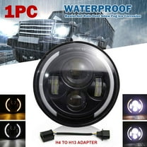 1pcs 7 Inch LED Headlights Halo Angle Eye For Jeep Wrangler JK TJ CJ LJ,100% original High-Performance led lamp