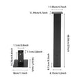 thumbnail image 2 of TFCFL Mailbox Post with Post Base Mailbox Mounting Post Carbon Steel Mailbox Post for Outside Black, 2 of 18