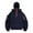 #0128-Navy, variant on Ailaofu Women's Balaclava Hoodie Half Zipper Double Hooded Sweatshirt Wind Resistant Athletic Coat Jacket Winter Clothes
