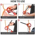 thumbnail image 4 of Rescue Figure 9 Descender Long Handle, Aluminum Alloy Climbing Descender Rappelling Gear Belay Device, 4 of 7