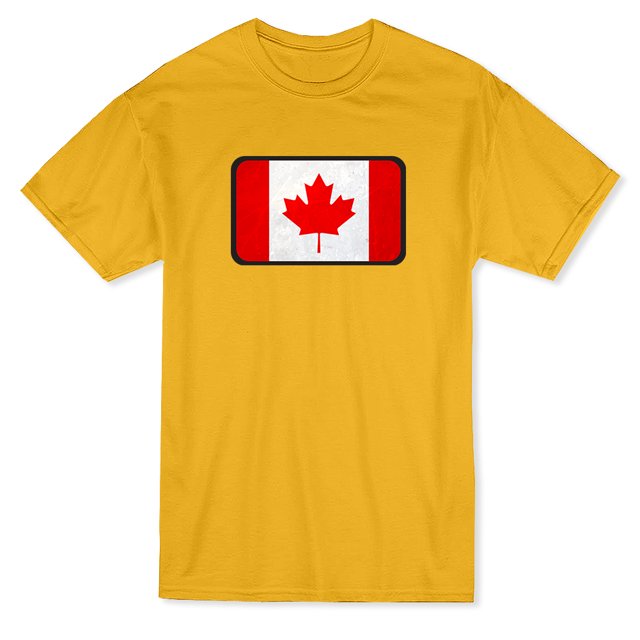 Canada Flag Box Stamp Men's T-shirt