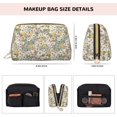 thumbnail image 5 of Salouo Daisy Pattern Large Cosmetic Bag,Portable Travel Makeup Bag Makeup Brush Organizer Cosmetics Pouch Large Capacity Travel Makeup Case Organizer, 5 of 8
