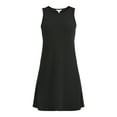 thumbnail image 5 of Time and Tru Women's Sleeveless Ribbed Swing Dress, Sizes XS-XXXL, 5 of 5