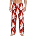 thumbnail image 2 of Kdxio Fire Symbols Print Men's Sleep Pajama Pant Lounge Pants with Pockets, 2 of 8