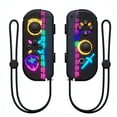 thumbnail image 1 of Wireless Controller for Nintendo Switch with Wrist Strap,Left and Right RGB Joypad Controllers Compatible with Switch/OLED/Lite,Support Dual Vibration/6-Axis Gyro/Motion Control/Wake-up(Zelda), 1 of 7