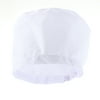 Unisex Scrub Cap Round Cotton Cap Hat (White)