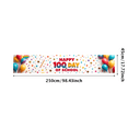 thumbnail image 6 of LUUFILx Happy 100th Day of School Banner Celebration Decorations Colorful Backdrop School Party Supplies Classroom Event Background Photography Props, 6 of 8