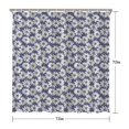 thumbnail image 5 of Blue Daisy Flower Floral Pattern Shower Curtain 72"x72" ,Bathroom Decorative Shower Curtains Set with 12 Hooks,Modern Waterproof Washable Shower Curtain, 5 of 6