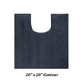 thumbnail image 3 of Better Trends U-Shape Toilet Rug 100% Polyester, Non-Slip Rug, Water Absorbent, Machine Washable, 20" x 20" Contour Bath Rug Micro Plush Collection - Charcoal, 3 of 6