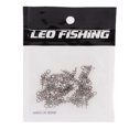 thumbnail image 1 of 50 Pcs Fishing Bait Spring Lock Stainless Steel Pin Soft Lure Crank Hook Fishing Gear, 1 of 14