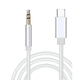 thumbnail image 1 of Cable Auxiliar USB-C a Jack 3.5mm Adaptador de Audio 1m Para iPhone 15/16, Android, Galaxy – Color Plateado, 1 of 3