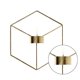 thumbnail image 4 of Candelabro geométrico 3D Candelabro de pared de metal Candelabro para decoración del hogar del banquete de boda, Dorado Speravity JJ16164-03, 4 of 6