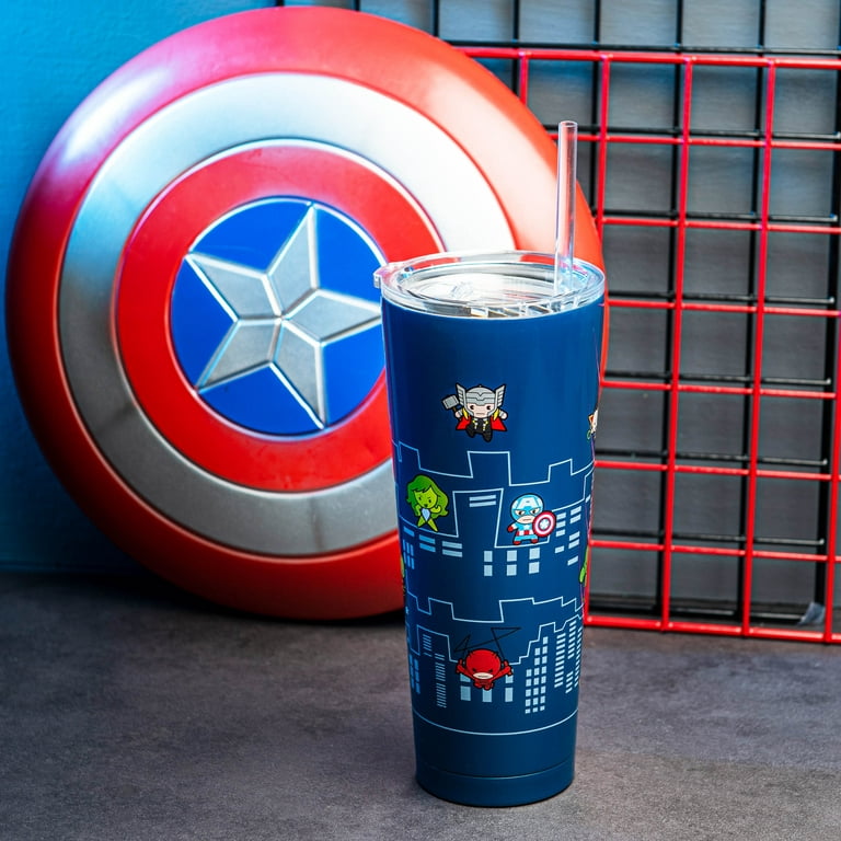 Simple Modern Marvel Avengers Insulated Tumbler Cup with Flip  Lid and Straw Lid, Gifts for Women Men Reusable Stainless Steel Water  Bottle Travel Mug, Classic Collection