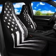 thumbnail image 3 of Uorisanigo Black American Flag Car Seat Covers Waterproof Front Seat Covers Elastic Fabrics Anti-Slip Back Fabric Easy to Install Suitable for Cars, SUV and Trucks, 3 of 7