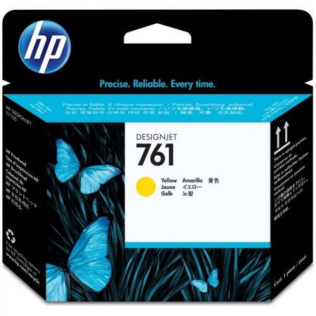 UPC: 0885631448205 | HP 761 (CH645A) Original Printhead – Single Pack Inkjet – Yellow – 1 Each