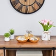 thumbnail image 3 of Berkware Lily Inspired Gold Decorative Bowl with Silver Lotus Flower - Three Sectional Elegant Serving Bowl, Candy Dish and Centerpiece Bowl, 3 of 3