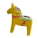 thumbnail image 5 of Adorno de escritorio de caballo Dala sueco de madera pintado a mano, animal tradicional nórdico Amarillo, 5 of 9