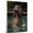 Afghan Hound, variant on Barbet Dog Playing Swimming Wall Stretched Canvas Size 8x12 – Barbet Canvas Art for Dog Lovers, Swimming Canvas Wall Decor