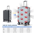 thumbnail image 6 of Balery Luggage Cover Cute Red Crabs With Nautical Print Suitcase Covers for Luggage Elastic Washable Suitcase Protector Fits 18-32 Inch Luggage-Large, 6 of 9