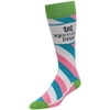 Kentucky Derby For Bare Feet "And They're Off" Crew Socks - Blue - OSFA