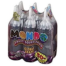 Mondo Global Grape Squeezers No High Fructose Corn Syrup 6.75 Oz. Pk Of