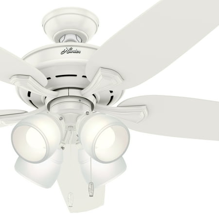 Hunter Fan 60 Fresh White Ceiling Fan With 4 Led Lights