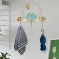 thumbnail image 4 of WHAMVOX Wall Mounted Coat Rack with Leaf Hooks Decorative for Entryway Key Holder Hat Hanger Wall Hanging Hook Decorative Hook Wall Hook Bathroom Hook, 4 of 8