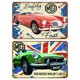 thumbnail image 1 of Placa Metal Vintage para Coche Pintura Hierro Rectangular Bar El Art30x40cm 2 Uds., 1 of 9
