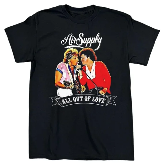 Vtg Air Supply Band All Out Of Love T-Shirt For Fan