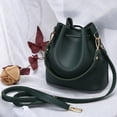 thumbnail image 5 of Bolso bandolera de PU para mujer, bolso de mano sencillo y moderno, color verde, 5 of 5