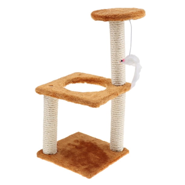 Juguete Árbol de Gato Accesorios Animal Doméstico Fácil de utilizar Elegante marrón