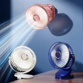 thumbnail image 2 of Small Clip on Fan Classic 6 Inch Clip Fans 5 Speed 720 Degree Quiet Desk Table Fan 4 in 1 Mini Cooling Fans for Home Office, 2 of 5