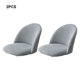 thumbnail image 3 of Billuyoard Funda para silla de comedor elástica y elástica, 2 piezas, para salas de estar seguras y elegantes, fundas para sillón Decoración del hogar Gris plateado, 3 of 6